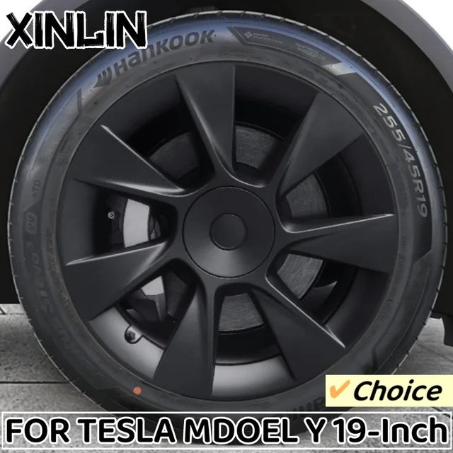 19-calowe kołpaki na koła 4PCS Kołpaki na koła Wymienne kołpaki na piasty kół Pełna osłona felgi Akcesoria do Tesla Model Y 2018-2024