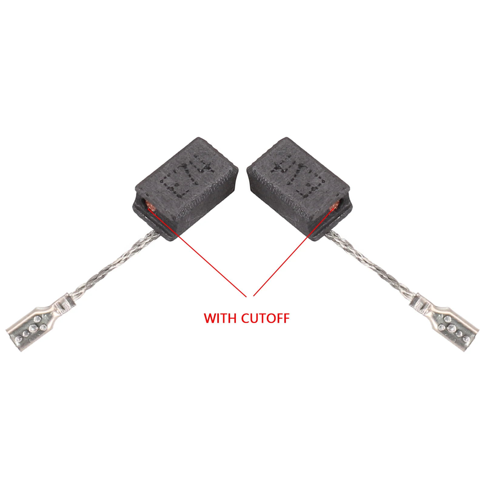 4 pezzi spazzola di carbone 6.5x8x13mm per GWS 7-100/GWS 7-115 E/GWS 7-12 materiale importato protezione antigraffio smerigliatrice angolare pezzi di ricambio