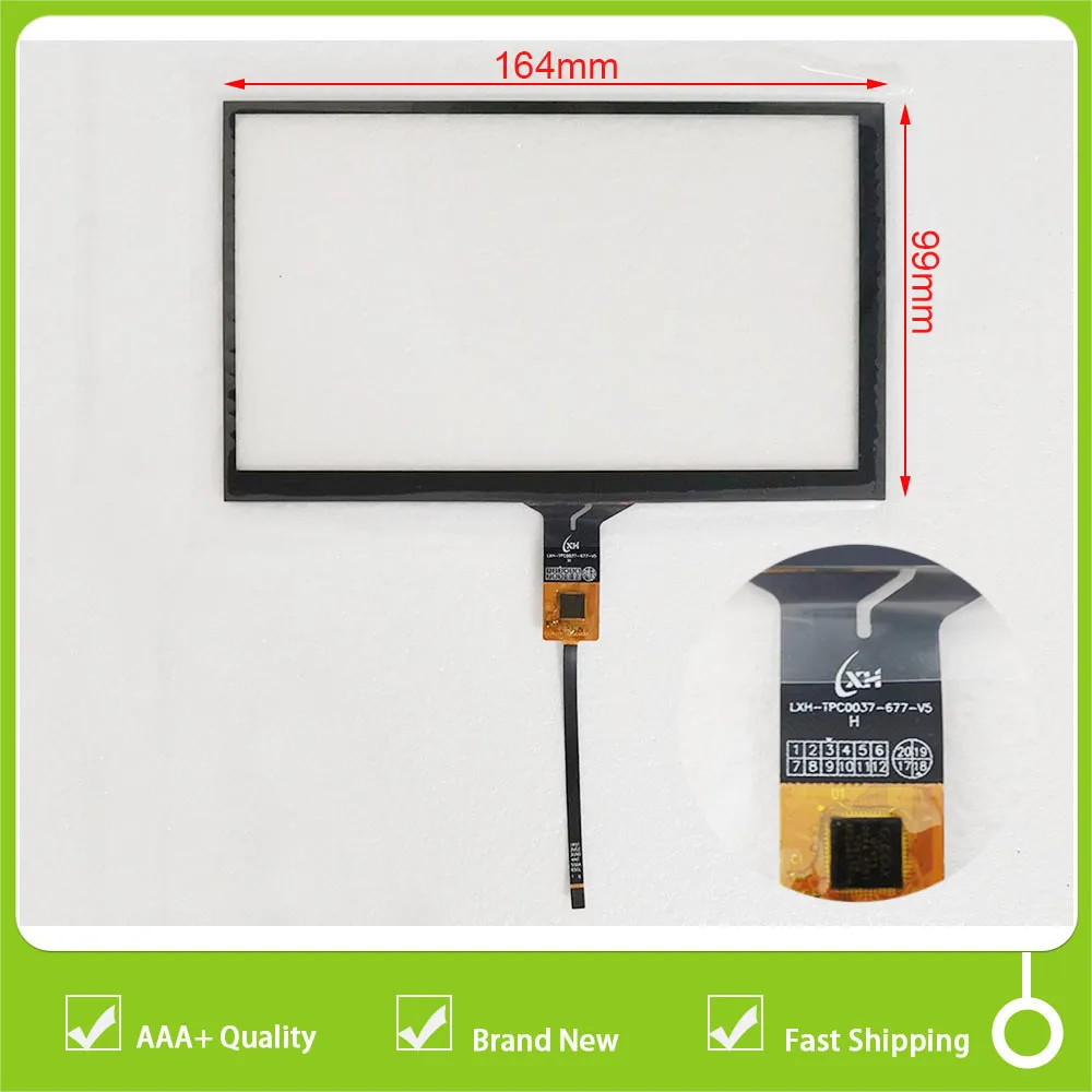 7 inch lxh-tpc0037-677-v5 164mm*99mm Touch Screen Panel Digitizer Glass Sensor For Car GPS Navigation