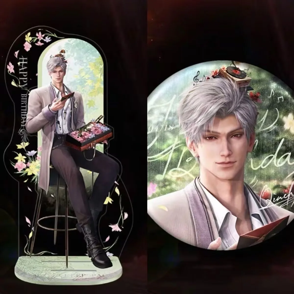 Новые товары «Любовь и глубокое пространство»: коллекционный значок Baji с жестяной пластиной на день рождения SYLUS Qin Che's 2025 года.