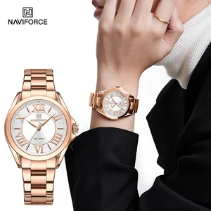 Naviforce-crashes of quartz pulse for women, waterproof clocks for ladies, casual and elegant, gift for girlfriend, luxury 10 Main Sales Naviforce Female - №9