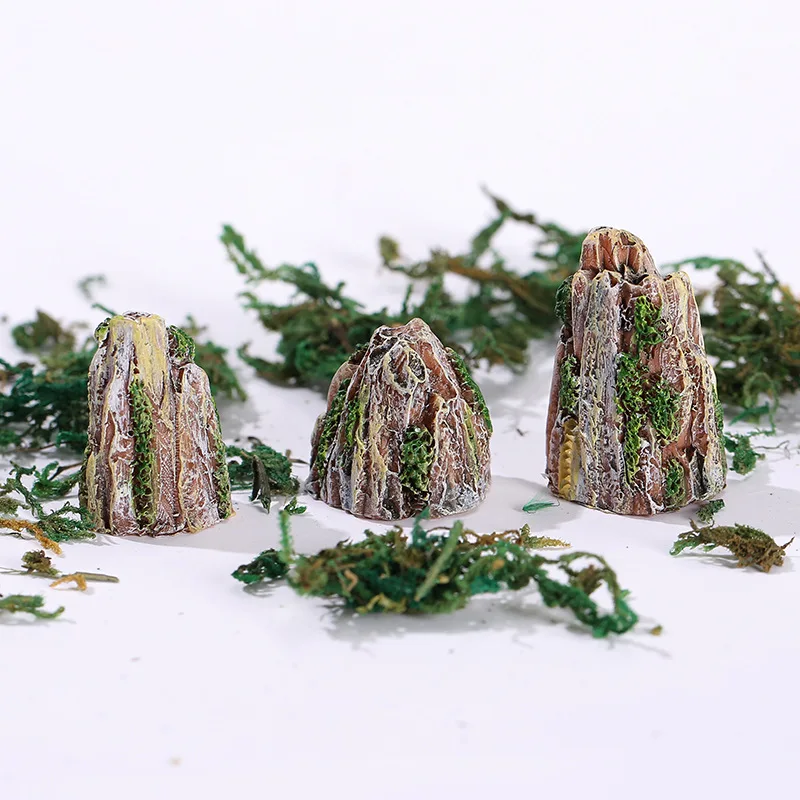 3pcs Micro-landscape accessories resin handicrafts ornaments sand table supplies aquarium accessories rockery