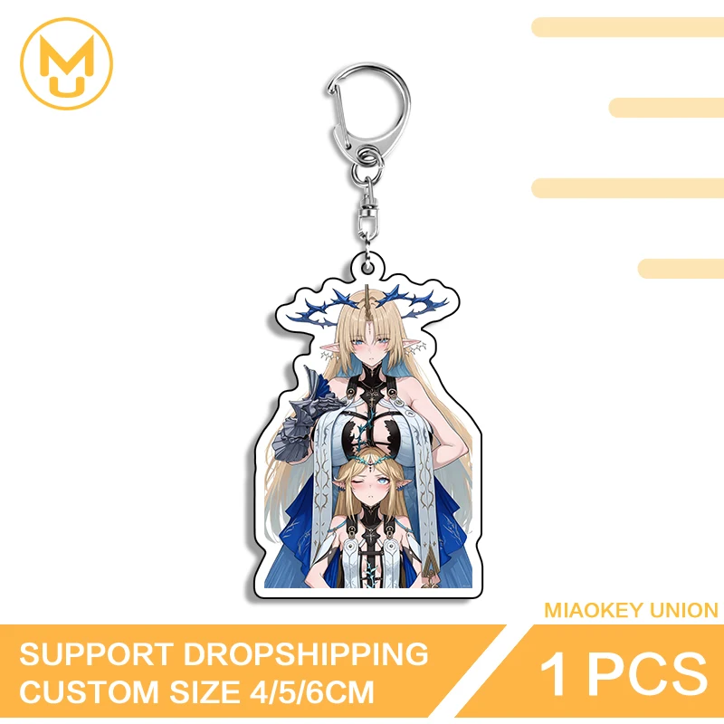 Wuthering Waves Cartethyia Gura Key Chains Innovative Hot Selling Kawaii Exquisite Key Holder Multi Function Durable Keyring
