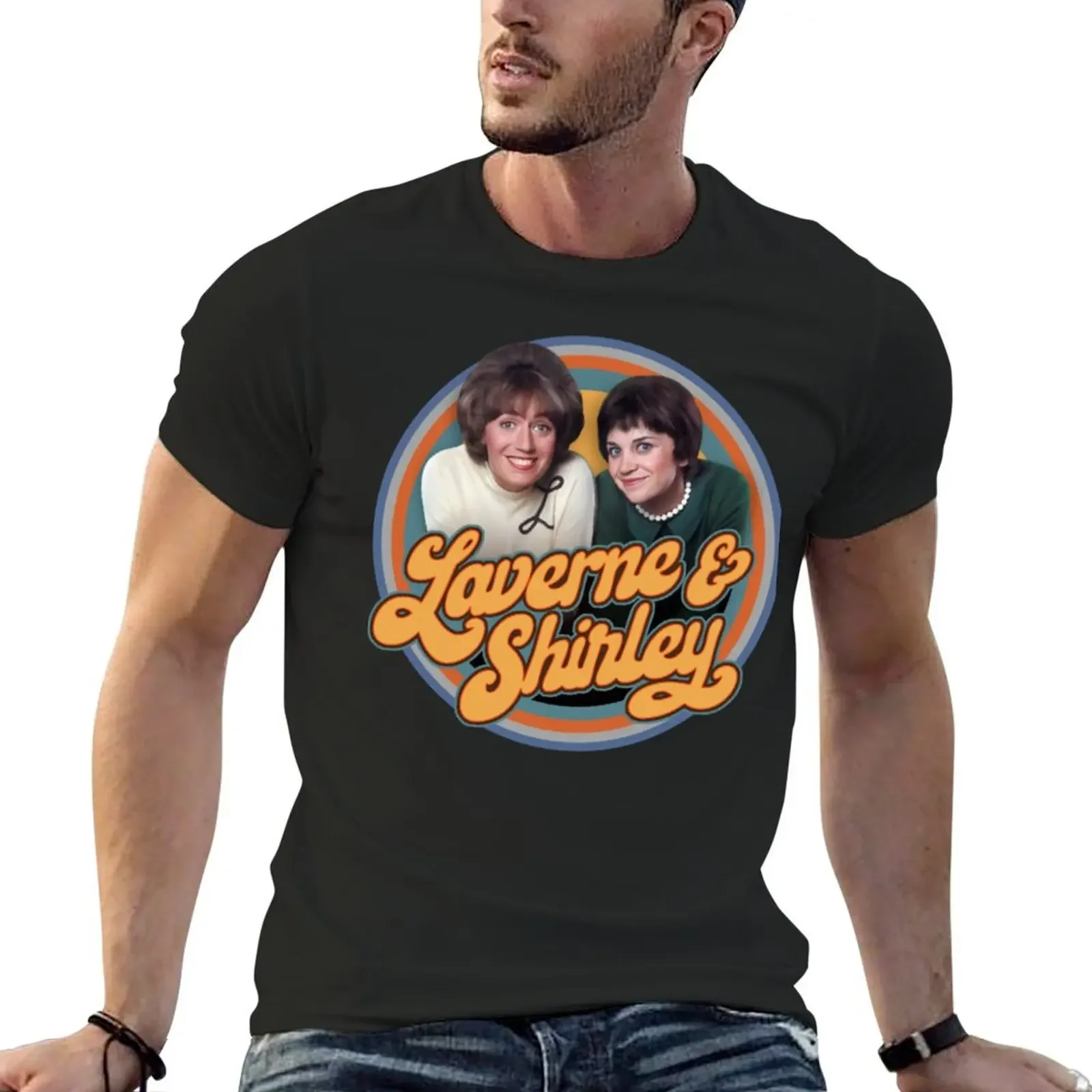 Laverne And Shirley T-Shirt boys animal print blacks graphics cotton graphic tees designer t shirt men