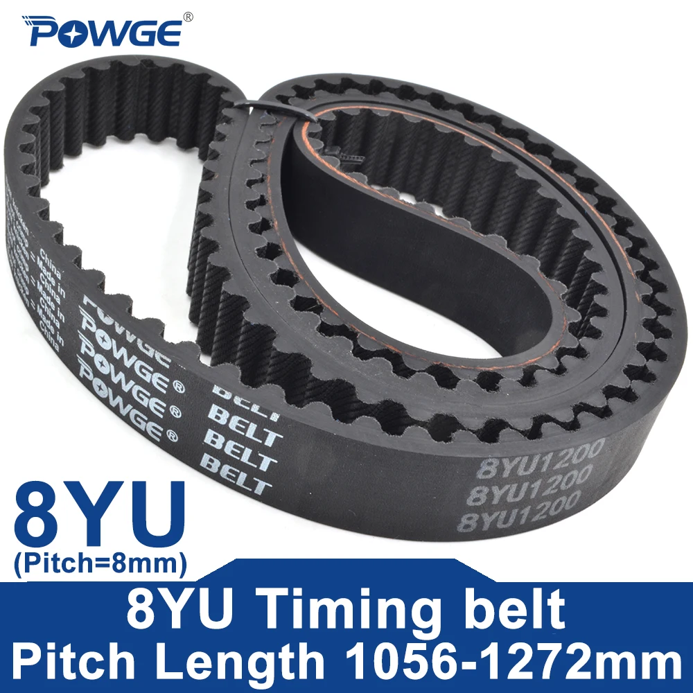 POWGE 8YU Timing belt Lp=1056-1272mm 1064 1072 1080 1088  1096 1104 1112 1120 1128 1136 1144 1152 1160 1168 1176 1184 1192 1200