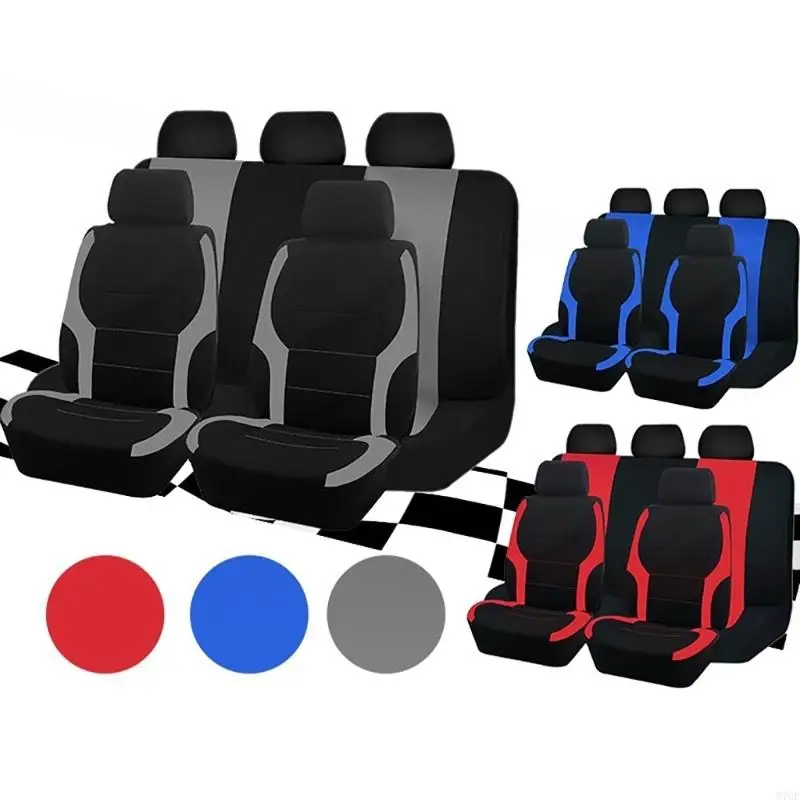 M76E Universal-Autositzbezüge-Set mit Hirschgeweih-Muster, hochelastischer Polyester-Stoffbezug für die Jahreszeit, leicht zu – Detail 7