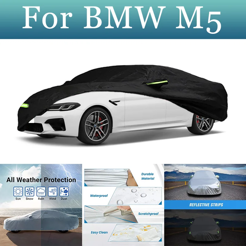 

FOR BMW M5 Exterior Car Cover Outdoor Protection Full Car Covers cooling Cover Sunshade Waterproof Dustproof car Accessories
