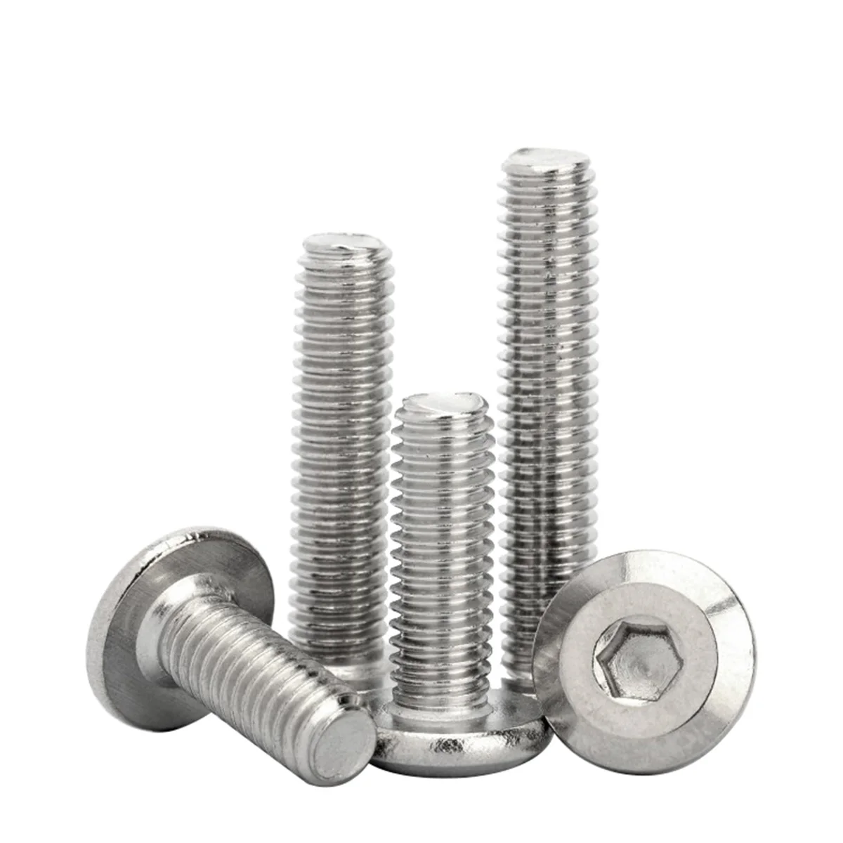 304 Stainless Steel Chamfered Large Flat Head Hexagonal Furniture Countersunk Bolt M2M3M4M5M6