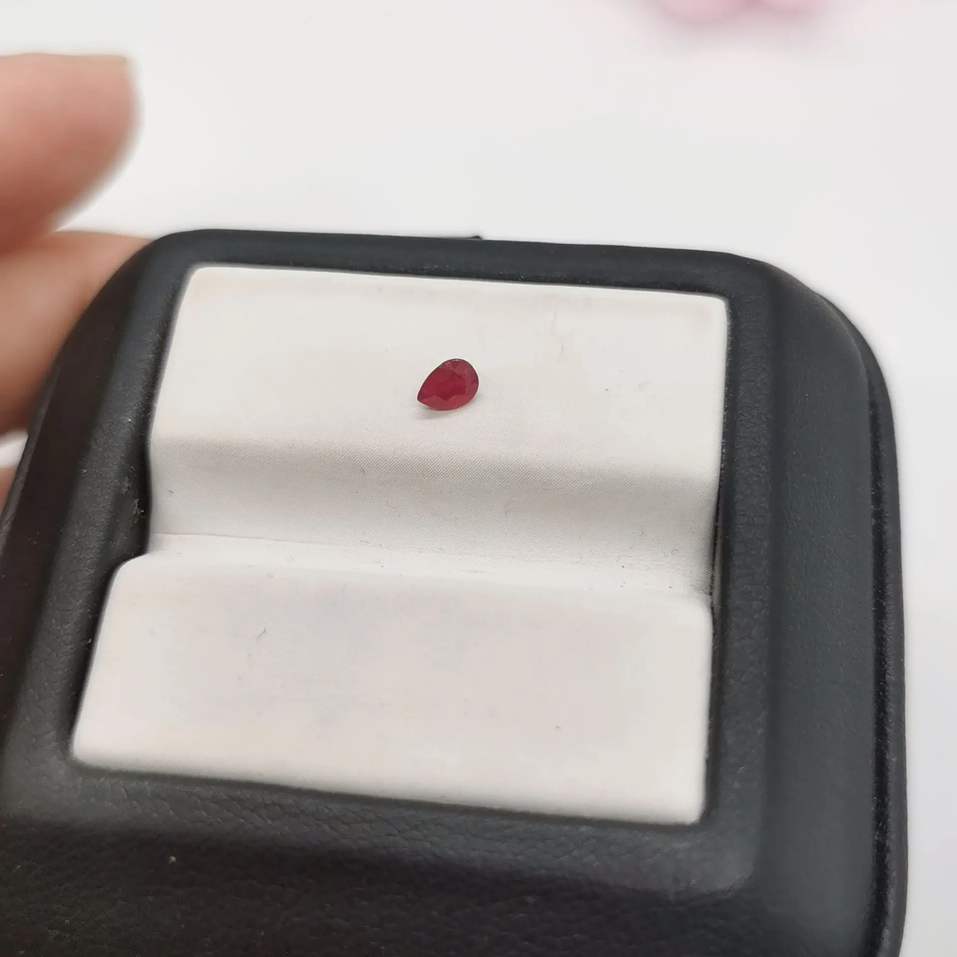 100% Real 3mm*4mm and 3mm*5mm Ruby Loose Gemstone for Jewelry Shop Pear Cut I Grade Pink Color Ruby Gemstone Jewelry DIY