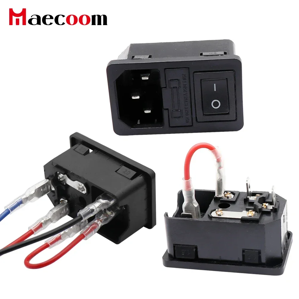 

Обновление аксессуаров для 3D-принтеров 220 В/110 В 15 А переключатель питания штекерная розетка с предохранителем для 3D-принтера DIY детали 3D-принтера