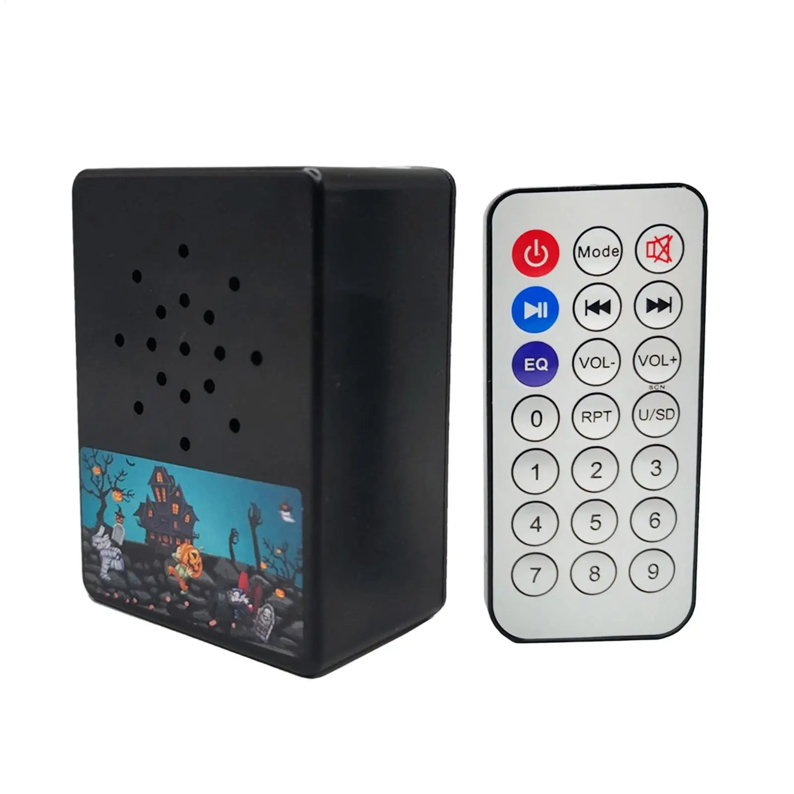 Horror Sound Effects Player Versatile Speaker Box for Halloween Decorations with Sound and Movement at Home