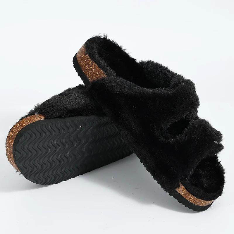 Smile Pop Indoor Soft House Slipper para homens e mulheres, slides macios, tamancos antiderrapantes ao ar livre, chinelos de cortiça clássicos, moda