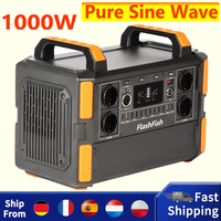 Flashfish F132 1000W Pure Sine Wave Power Station 1041.6Wh 19 Outlets LiFePo4 230V AC Outlet Energy Storage Portable Generator