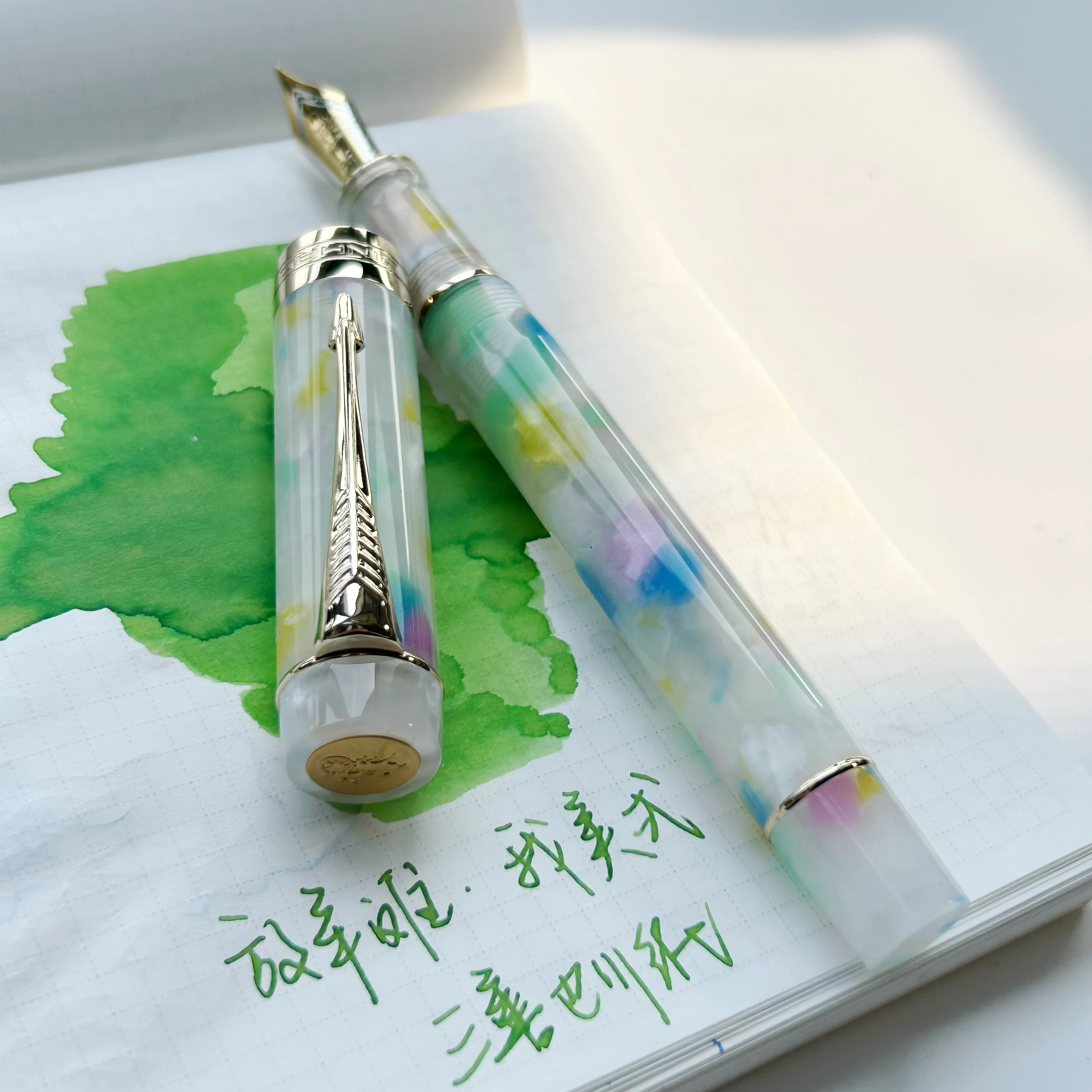 

Новая акриловая авторучка Jinhao 100-го века EF/F/M, гладкий пишущий инструмент с наконечником и многоразовым конвертером