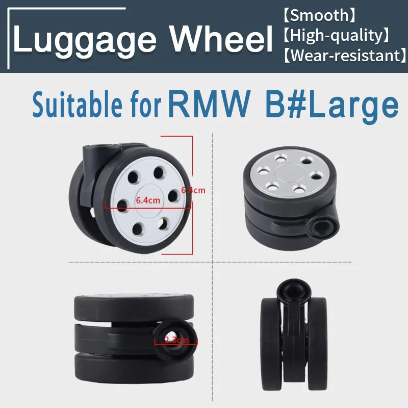 

Suitable For Rimowa Brand Wheel Suitcase Universal Caster Suitcase Load-Bearing Wheel Suitcase Silent Wear-Resistant Roller