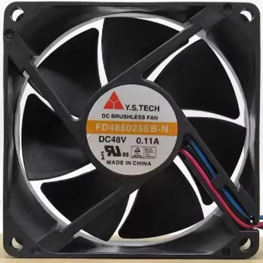 

For Y.S.TECH FD488025EB-N 8025 48V 0.11A 8CM 3-Wire Silent Cooling Fan