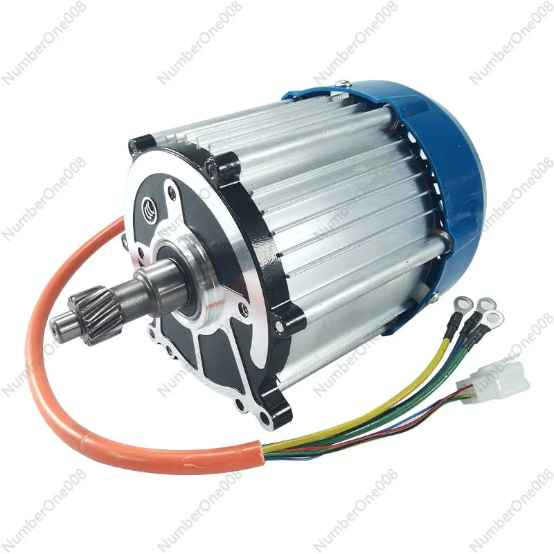 

Электрический трехколесный двигатель 48 В 60 В, скутер для пожилых людей, 1200 Вт, 1500 Вт, чистая медь, 16-зубчатый бесщеточный быстрый двигатель