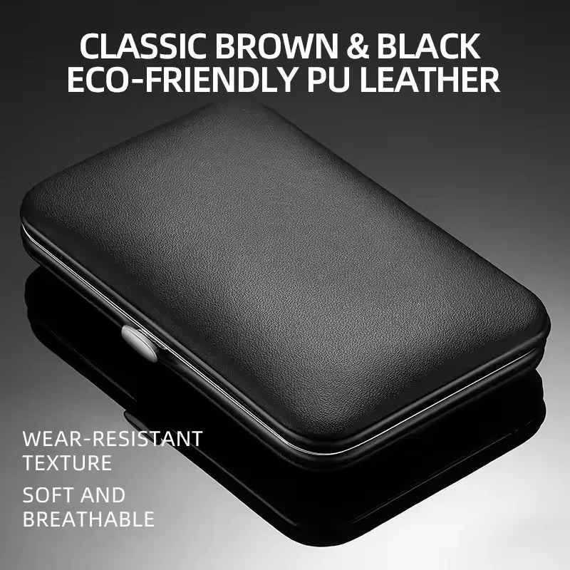 Cortador de unhas cortador 17 pçs durável portátil prata aço inoxidável lavável manicure toenail manicure kit conjunto tb9195