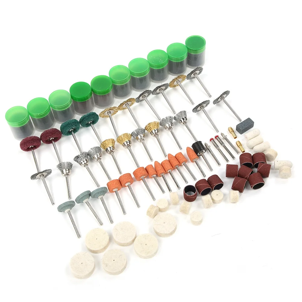 342Pcs Electric Grinding Tool Accessories Wool Polishing Brush Trimming Rotating Parts