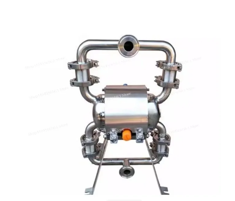 

Насос диафрагменный санитарный из нержавеющей стали с пневмоприводом, двухмембранный, пищевой, QBY3-W25, самовсасывающий