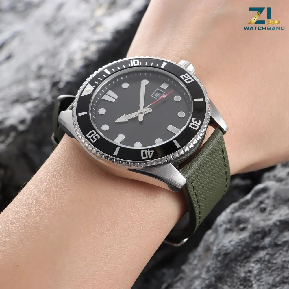 20mm 22mm Nylon Watchband Quick Release Sailcloth Watch Strap for Omega for Samsung for Huawei for Women Men Wrist Band Bracelet view 3