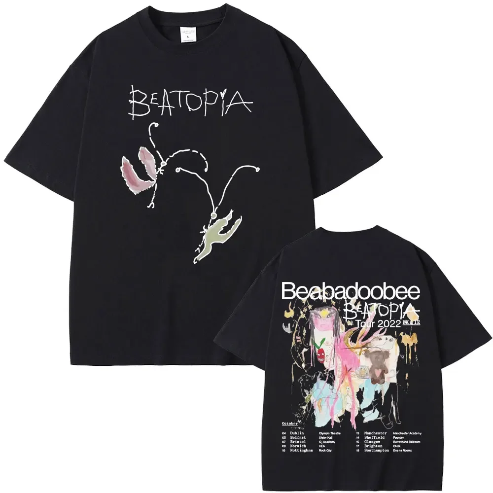 Beabadoobee Beatopia Tour T-shirt Men Women Fashion Harajuku Tshirt Male Casual Cotton Oversized Streetwear Aesthetic T Shirts