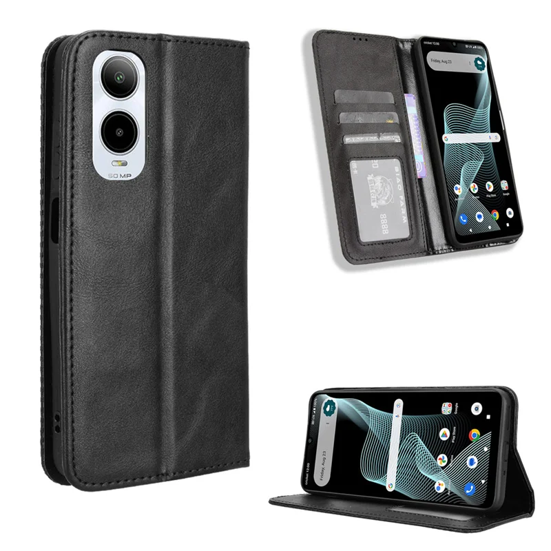 Suitable For Cricket Icon 6 magnetic protective case for Cricket(SL219C) AT&T Verge (SL219) wallet mobile Phone full case