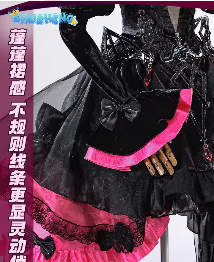 

Joan of Arc Game FGO Fate Alter black Cosplay Costume Uniform Halloween Carnival 2026 New Gothic Woman Necklace Socks Dress