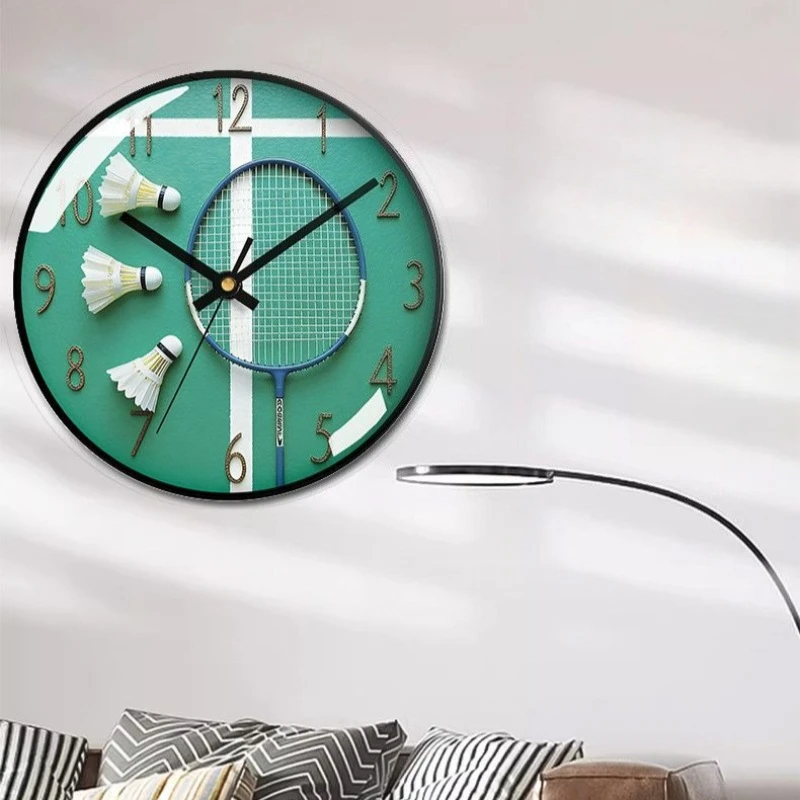 Creativity Wall Clock Minimalist Mute Quartz Clocks Living Room Bedroom Study Timepiece Home Decoration Baking Paint Timepieces