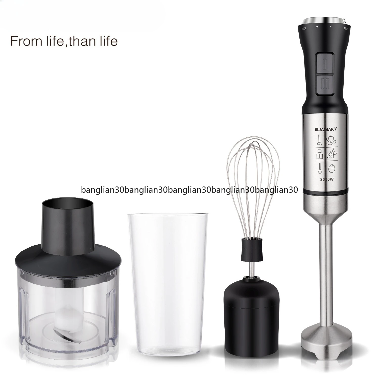 Household 500W Four-in-one Mixer Set Multifunctional Complementary Food Cooking Machine Juicing and Egg Beating