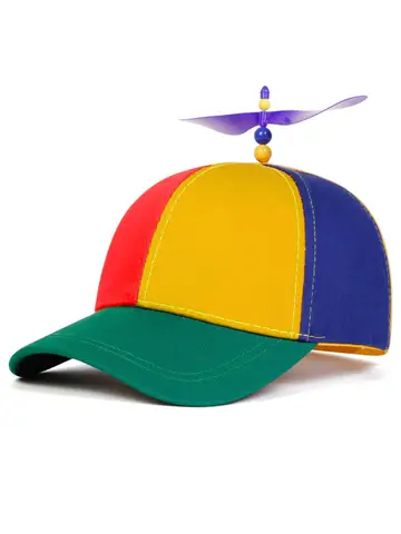 1pc Children Propeller Baseball Cap Adjustable Personalized Outdoor Casual Skull Cap Spring Autumn Boy Girl Travel Sunscreen Hat