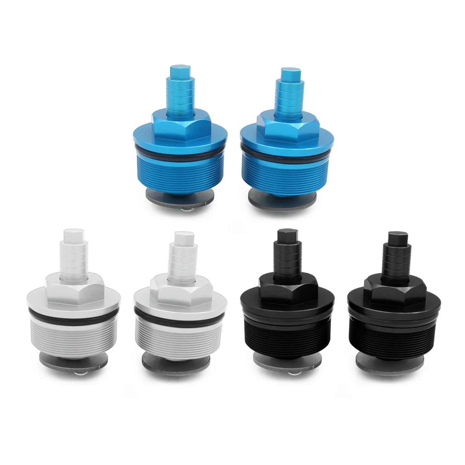 For CFMOTO 400NK 650NK NK400 NK600 Motorcycle Front Fork Adjuster Bolts CNC Aluminum Preload Fork Cap Shock Screws Parts