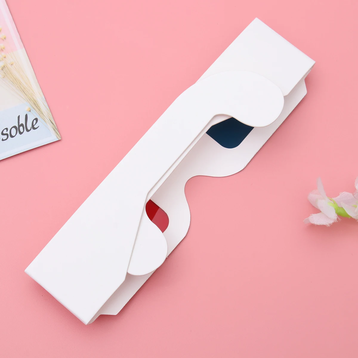 

10Pcs 3D Glasses Paper Frame Lightweight Safe Reusable Movies Videos Games Eyewear 3D