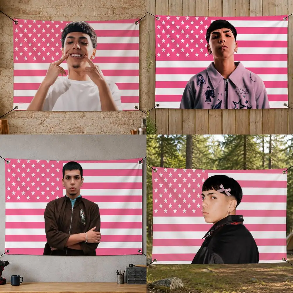 Music Original Timeless Art Pop Artist Popular M-Milo J Flags Flag Banner for Bedroom Dorm Party Home Living Room Game Room Gift