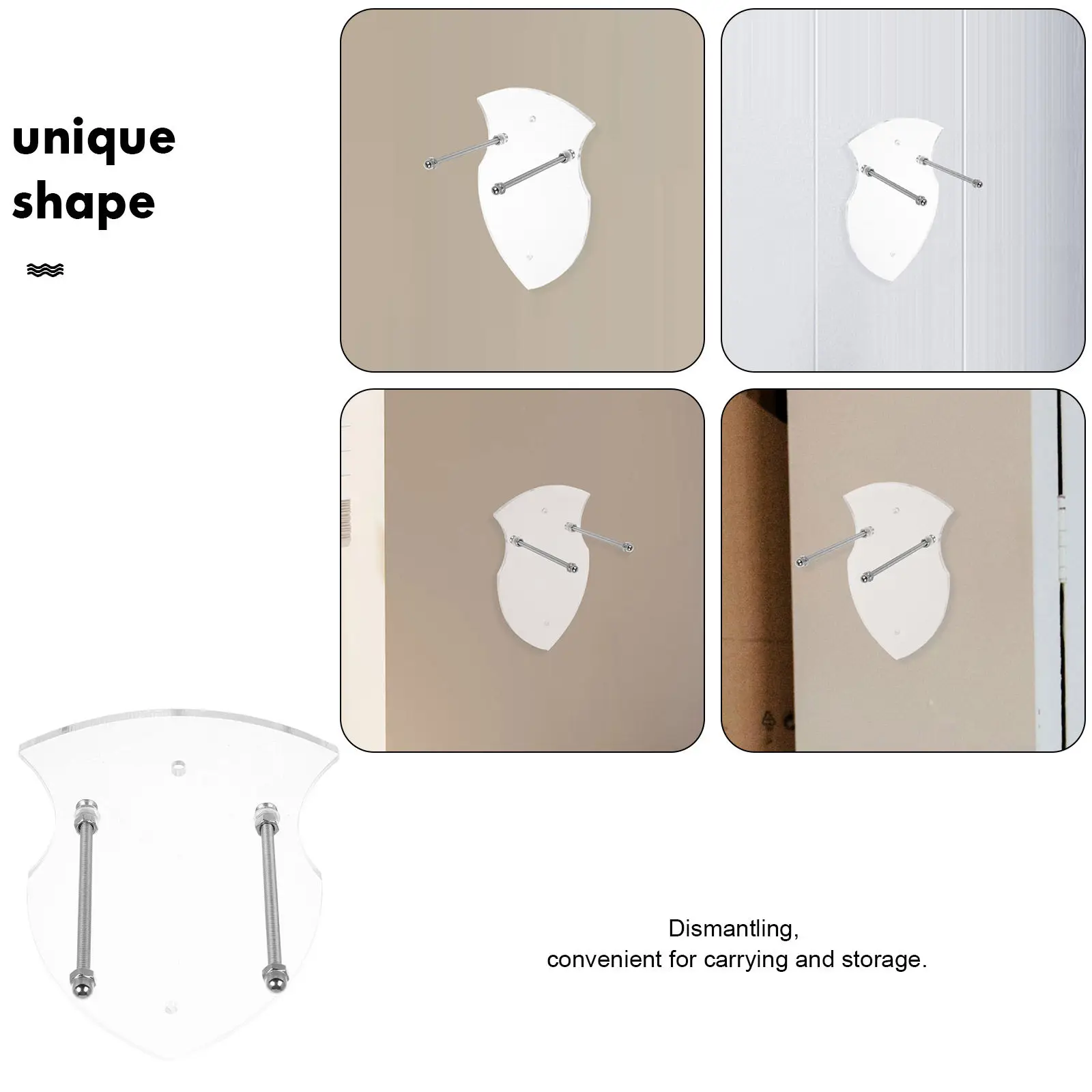 Display Stand Holder Wall Mounted for Martial Arts Swords Wall Storage Rack Vertical Hanger for Samurai Medieval