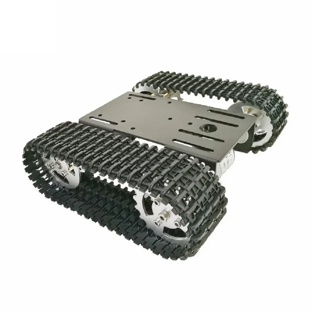 Alloy Tracked Vehicle Chassis Smart Robot Tank Car Platform for Road Surface DIY Learning Raspberry Pi