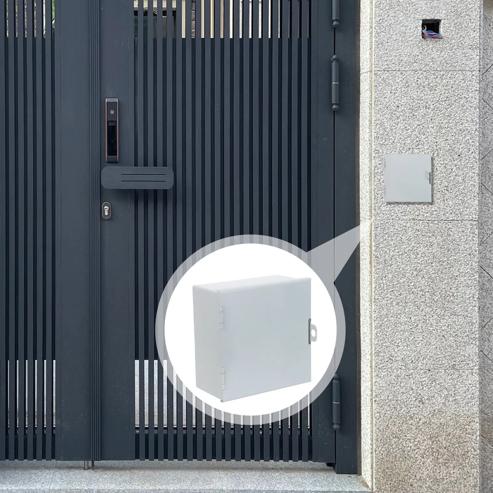 

Recessed Metal Outlet Cover 86 Type Wall Plate Lockable Outdoor Socket Protector Electric Vehicle Charging Cover Waterproof