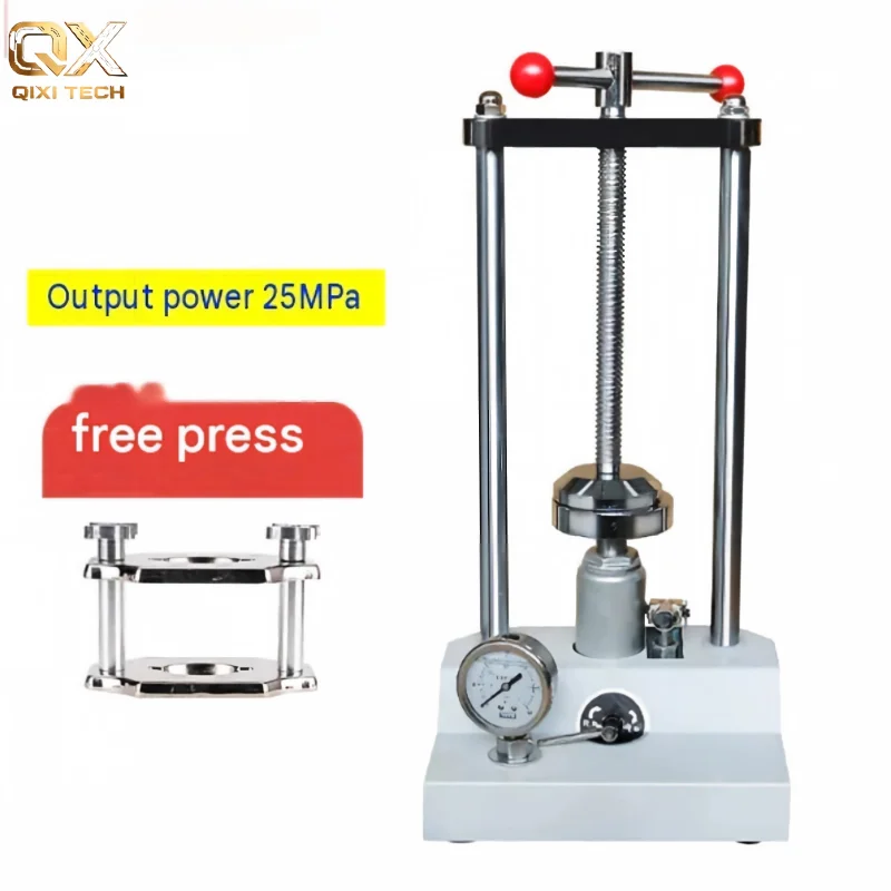 Dental Hydraulic Oil Press Machine With Pressure Gauge Dental Lab Technician Press Equipment for Dental Lab Use
