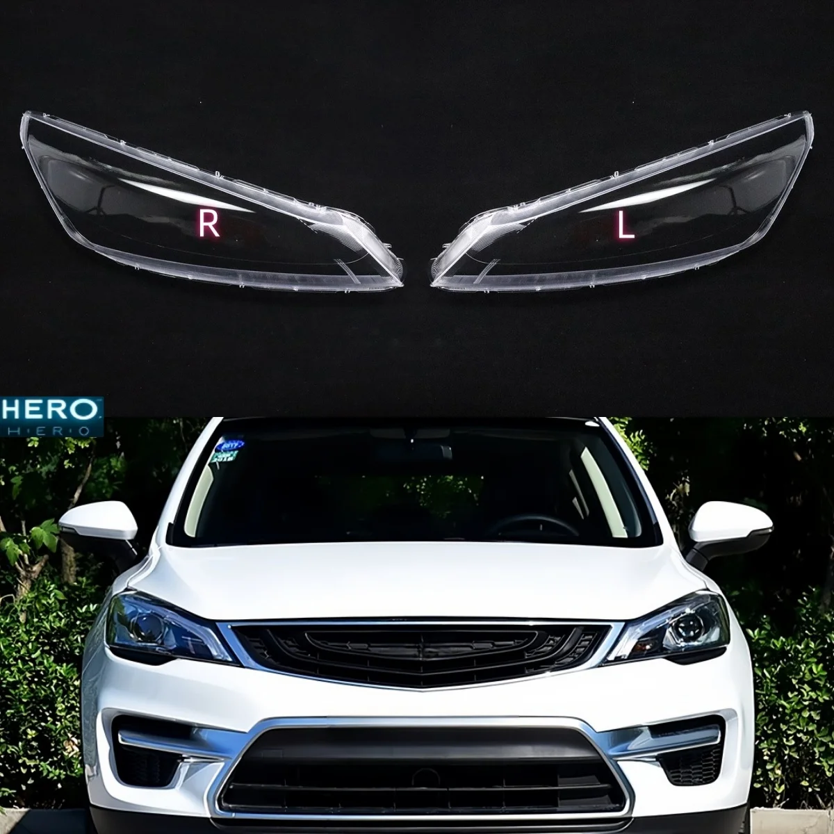 

Для Geely Emgrand GS 2016 2017 светодиодный ксеноновые автомобильные аксессуары крышка объектива фары прозрачный абажур налобный фонарь корпус из оргстекла