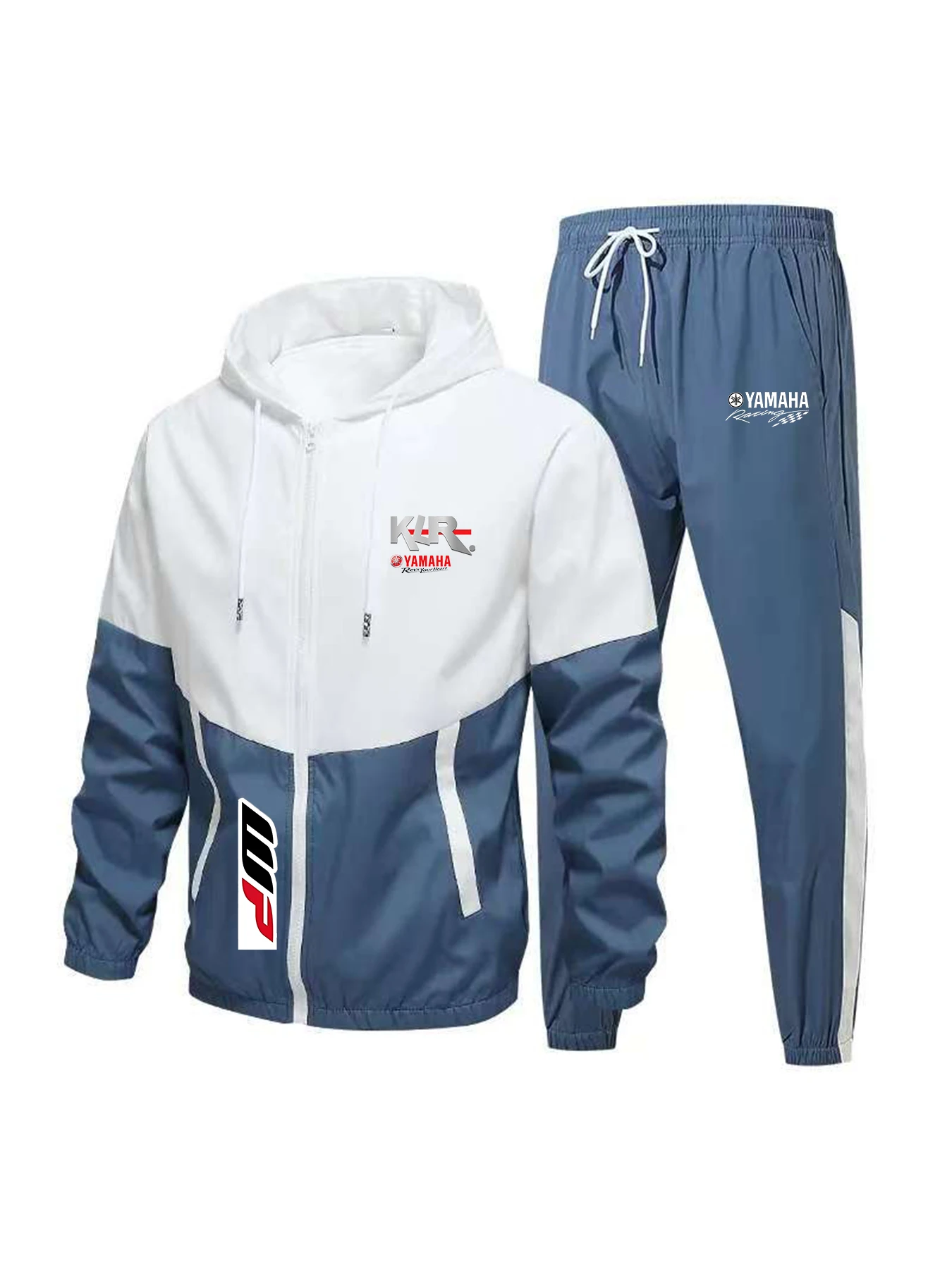 New Yamaha men's sportswear set, casual loose-fitting cuffed sweatpants, Korean-style two-piece set, autumn and winter series