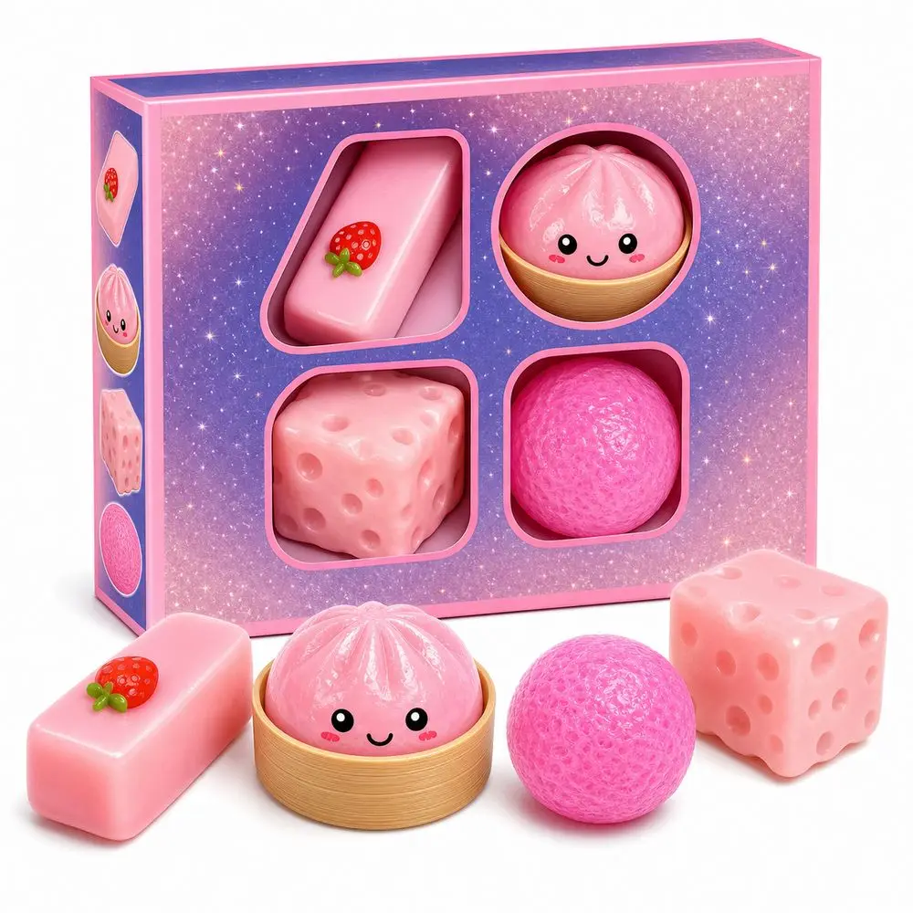 Gifts Soft And Stretchy Sensory Random Shapes Reusable Set Cute Style Easy To Clean Stretchy Fidget Sensory Play