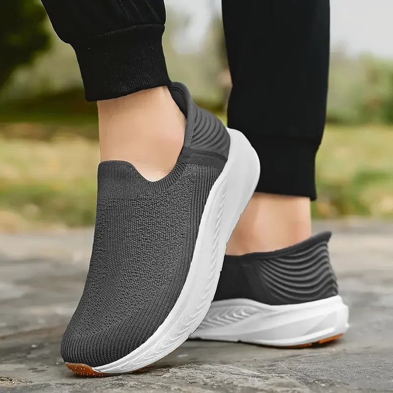 Herren-Slipper Barfußschuhe Übergröße Breiter Zehenbereich Zero Drop Rutschfeste Wanderschuhe Atmungsaktive Outdoor-Laufschuhe – Detail 12