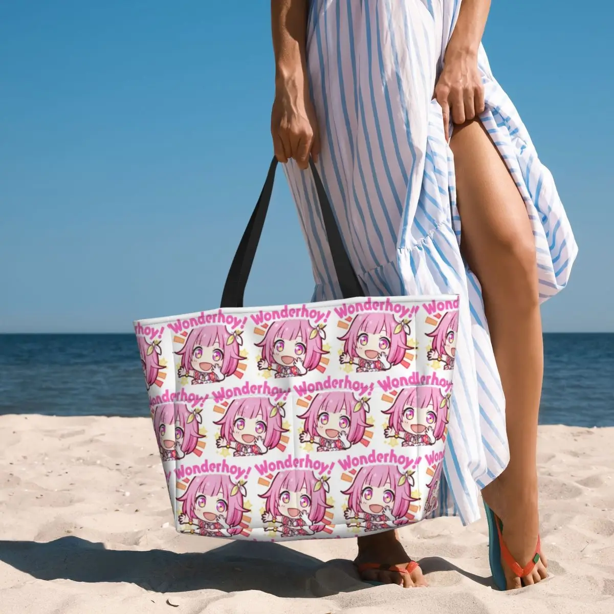 

Emu Otori Wonderhoy Stamp Beach Tote Bag Sport Gym Yoga Duffle Large Tote Bag Women Travel Bag Fitness bag