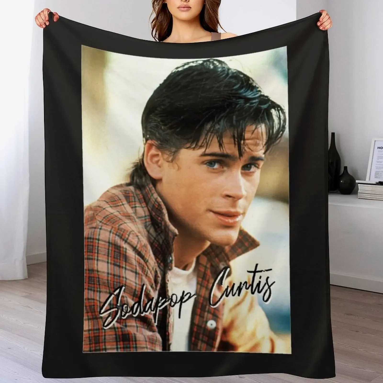 Sodapop Curtis The Outsiders 80s movie Classic T-Shirt Throw Blanket Sleeping Bag heavy to sleep Luxury Luxury Designer Blankets