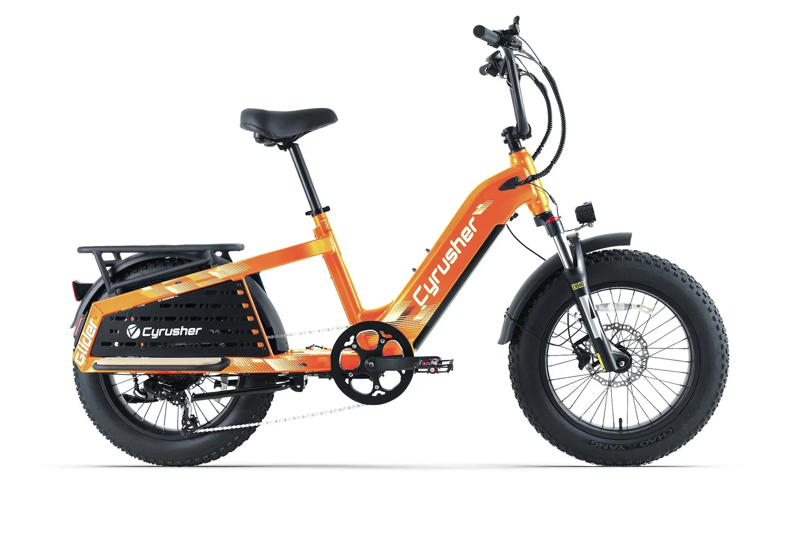 Glider Cyrusher 250W 15.6Ah Adult Cargo Electric Bike 7-Speed 20" * 4.0" Tire  80Nm Torque Hydraulic Disc Brake 25 MPH image 4