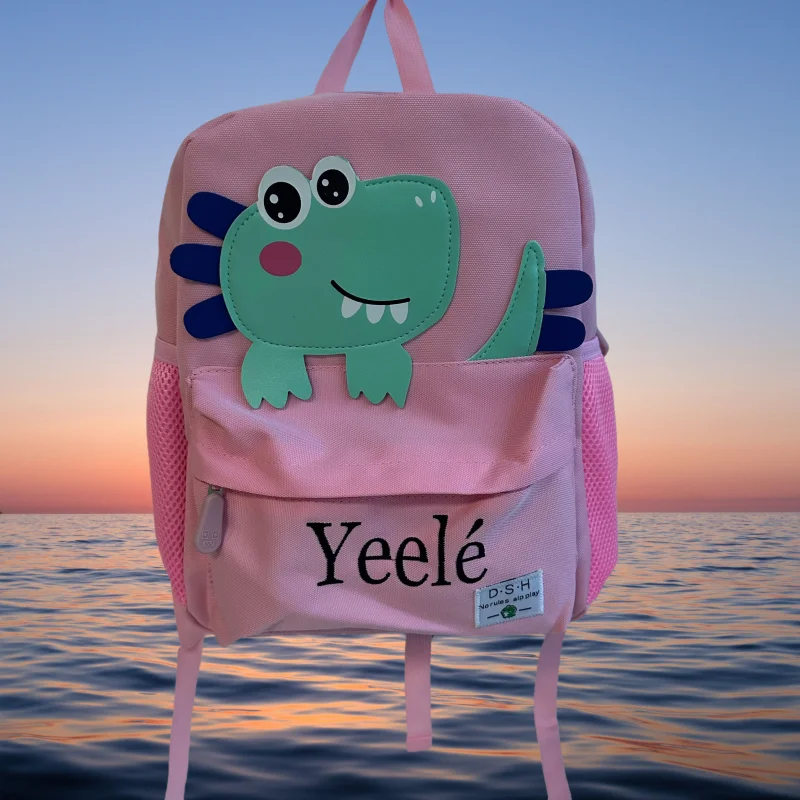 

Personalized Kindergarten Backpack For Boys And Girls, Backpack For Children And Girls, Dinosaur Backpack Gift Embroidery