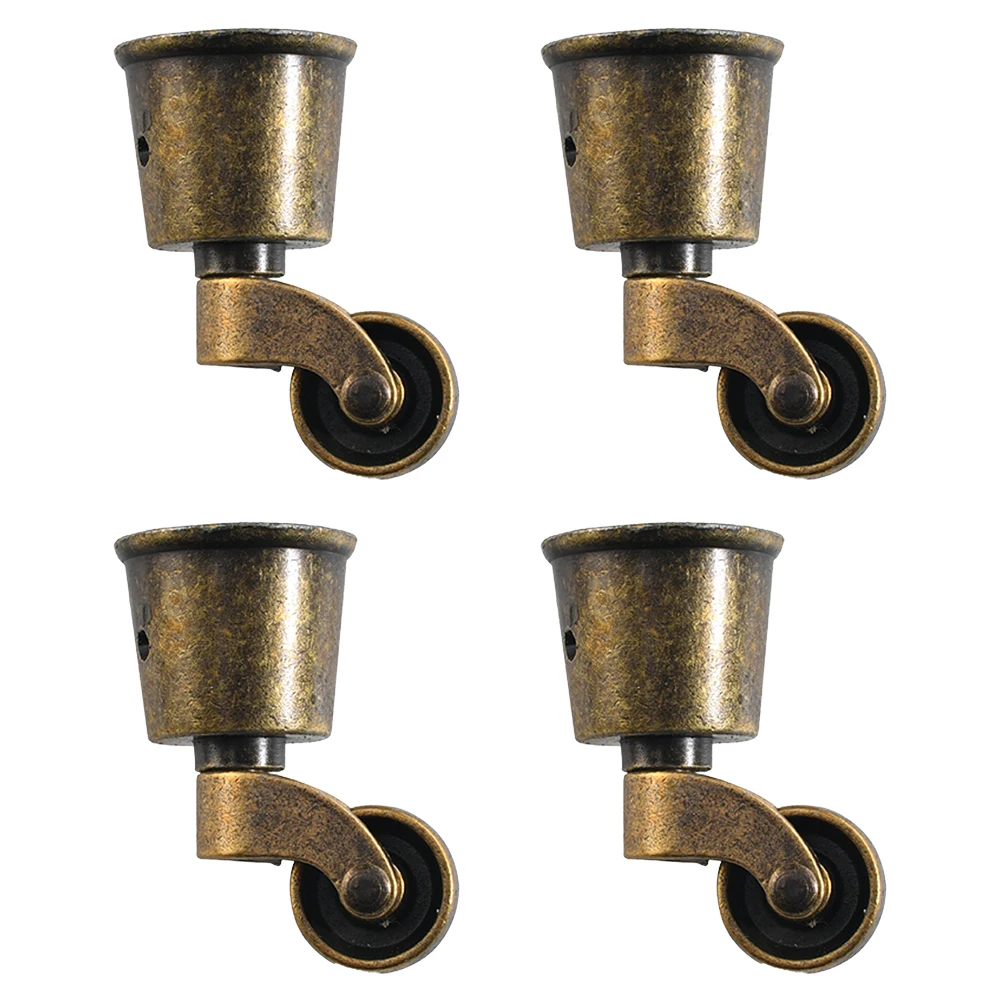 Long Lasting Furniture Hardware Parts Versatile Pulley Heavy-Duty Wheels 4.3*2.8cm Sofa Accessories Stable Performance