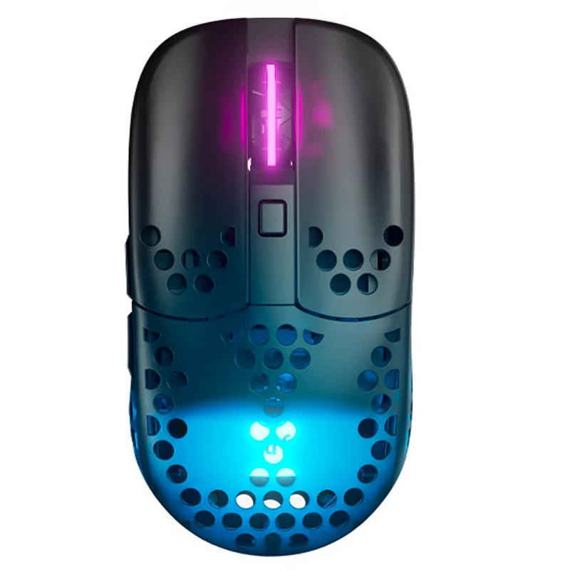 ماوس ألعاب سلكي جديد Xtrfy MZ1 Xtrfy MZ1 خفيف الوزن بإضاءة خلفية RGB FPS قابل لإعادة الشحن 3370 رقاقة GM8.0 ماوس مخصص