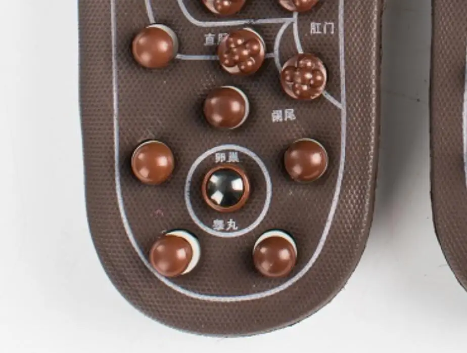 Pantofole da massaggio magnetic therapy jade plantar foot Massage shoes indoor household massaggio antiscivolo per uomini e donne