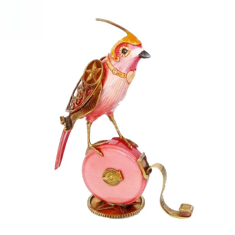 Home creative jewelry decoration palace living room table top seat copper bird ornament
